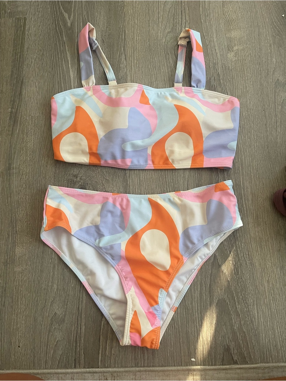 Women’s Multicolor Abstract Print Swimsuit